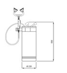 Аварийный портативный фонтан 18 л. нерж. сталь BOCCHISF SC392 зеленый