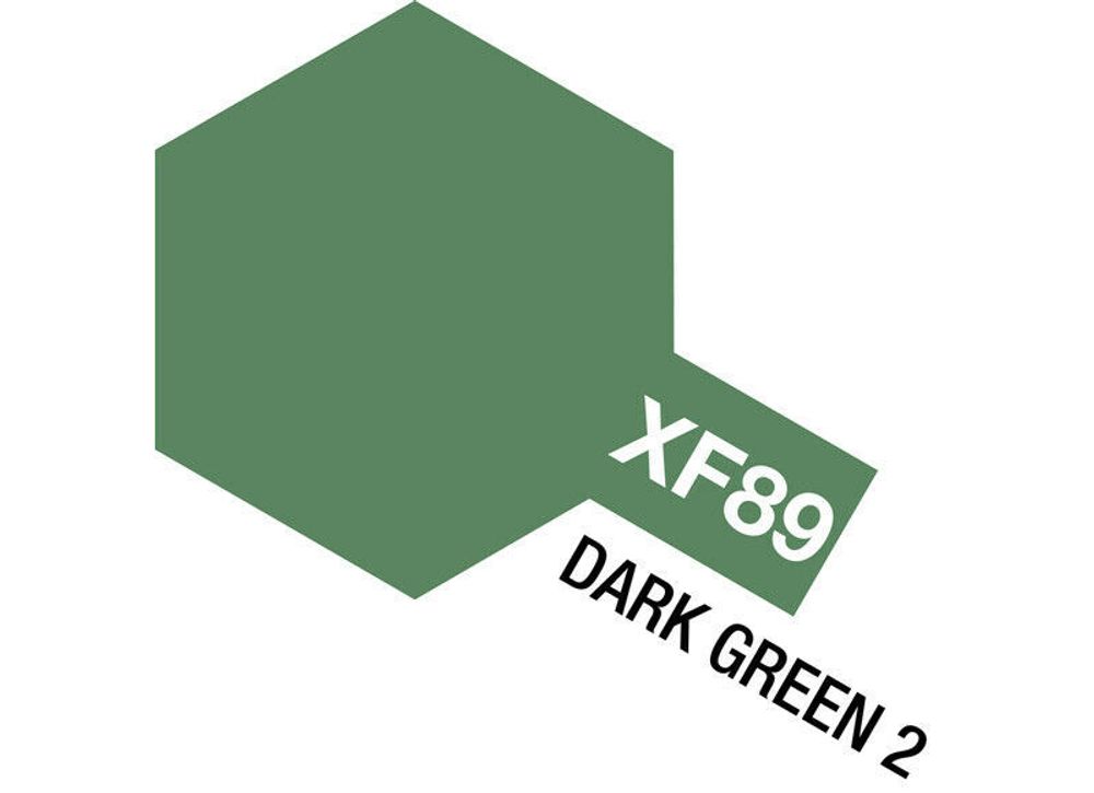 XF-89 Краска Tamiya, Темно-зеленая  2 (Dark Green) краска акр. 10мл.