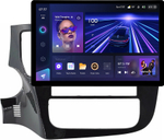 Магнитола для Mitsubishi Outlander 3 2012-2024 (овальный климат, Китай, рамка 9) - Teyes CC3-2K монитор 13", QLED+2K, Android 10, ТОП процессор, 4G SIM-слот, CarPlay