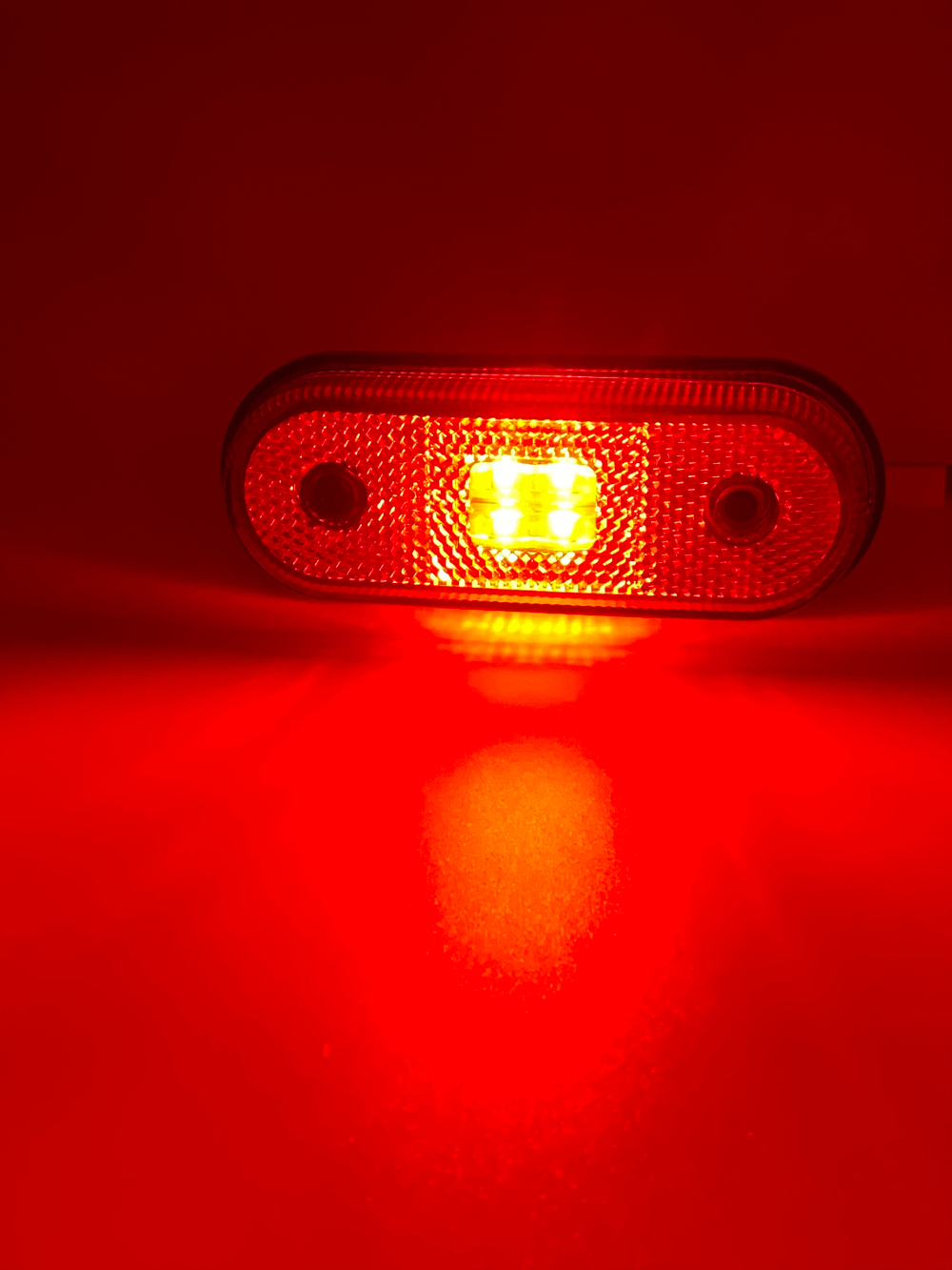 Фонарь габаритный светодиодный Fristom FT-020 C LED красный, (1 шт.) с проводом