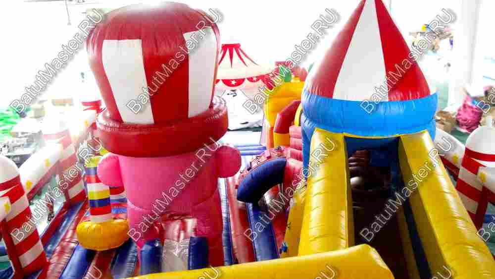 Коммерческий надувной батут "Большой цирк" 20.5*9.6*8 м