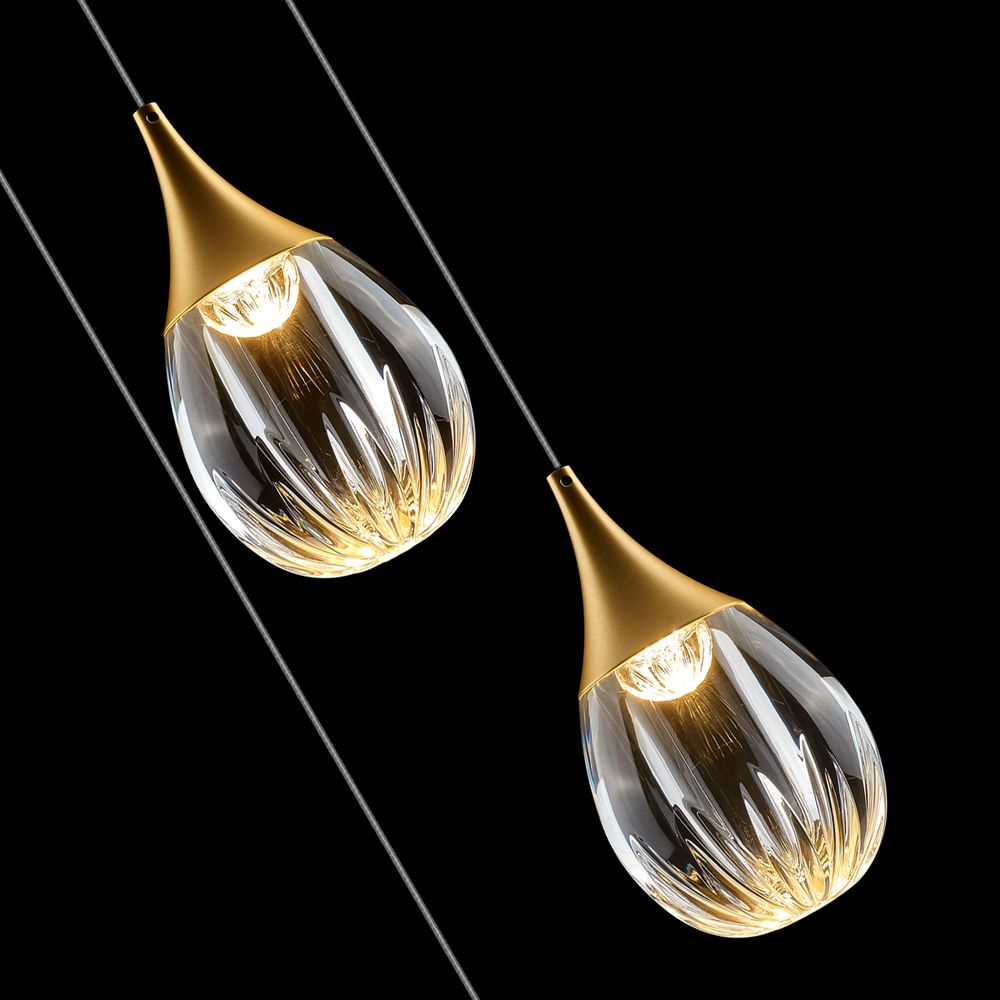 Подвесной светильник MD24001004-3A gold/clear