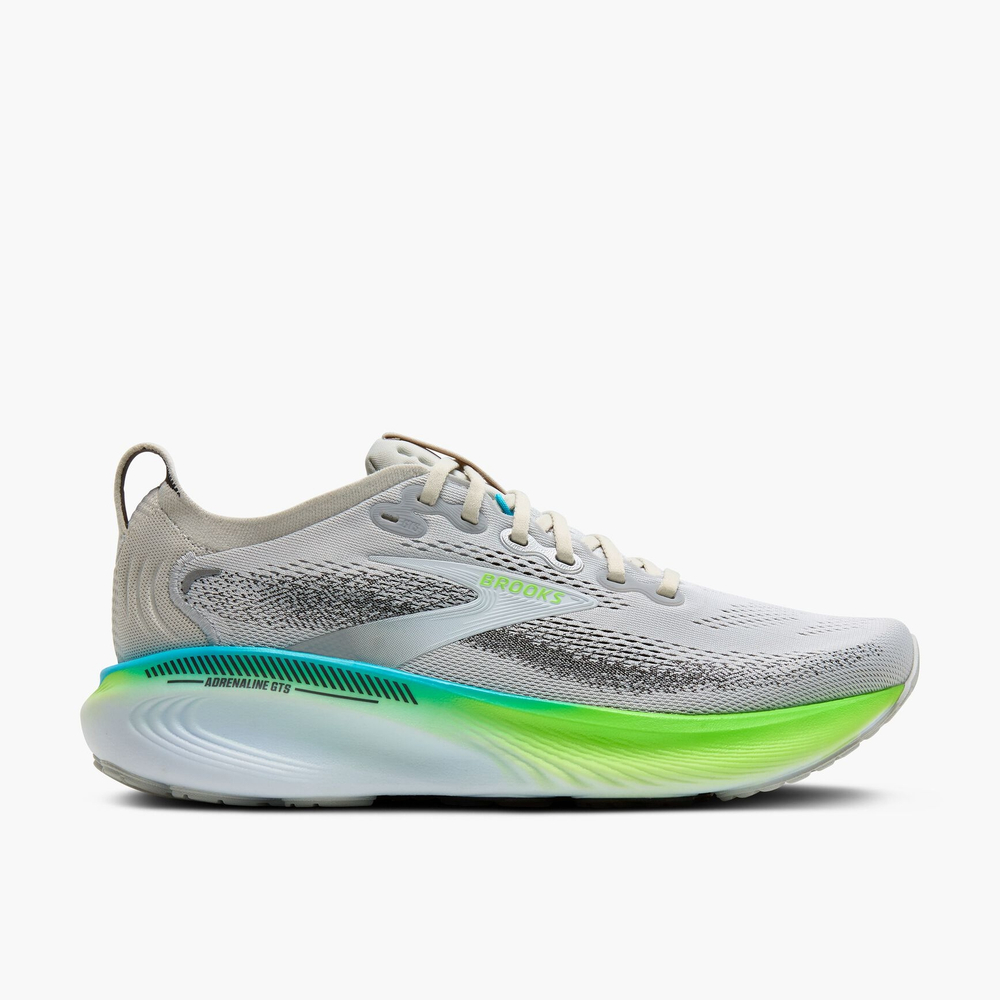 Кроссовки для бега Brooks Adrenaline GTS 25 - Oyster/Green Gecko/Blue