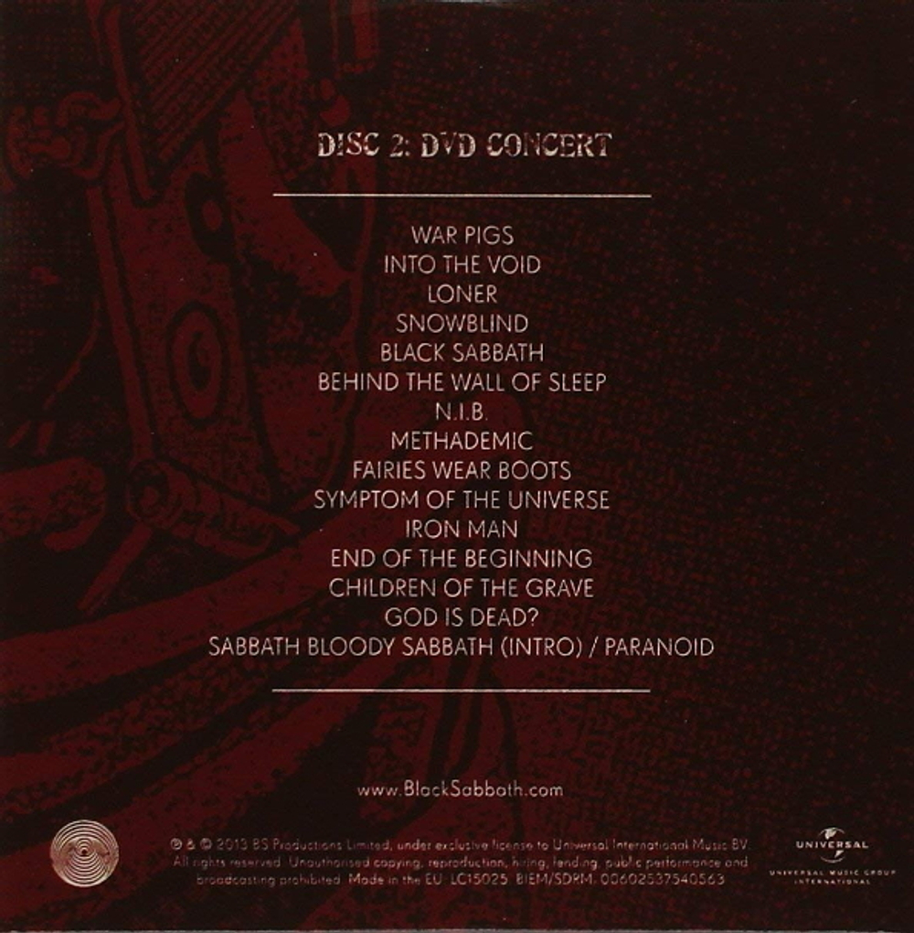 Black Sabbath / Live...Gathered In Their Masses (Deluxe Limited Edition) (Blu-ray+2DVD+CD)