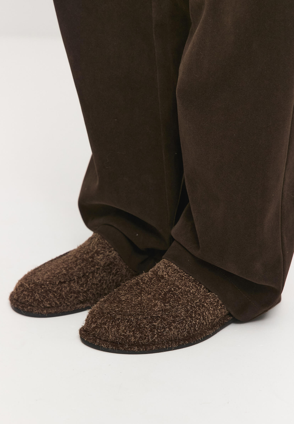 Лоферы // Ivana // Chocolate // Fluffy