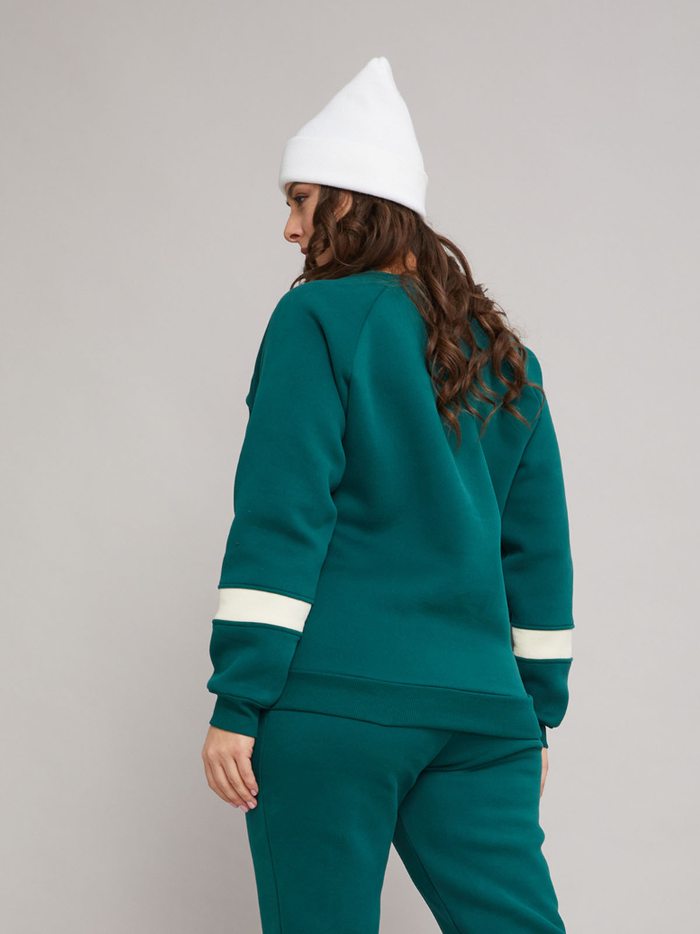 Толстовка Кофн-042Х/изумрудный