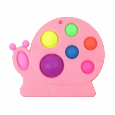 Игрушка антистресс Симпл Димпл Улитка, силикон, 012722 Розовый