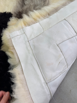 Ковер прямоугольный натуральный мех овчина