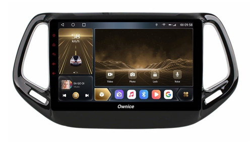 Штатная магнитола OWNICE OL-1255-N для Jeep Compass 2016+ на Android 12.0