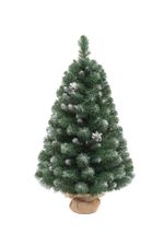 Настольная заснеженная елка с шишками «Снежная королева» (пвх) от 45 см до 90 см