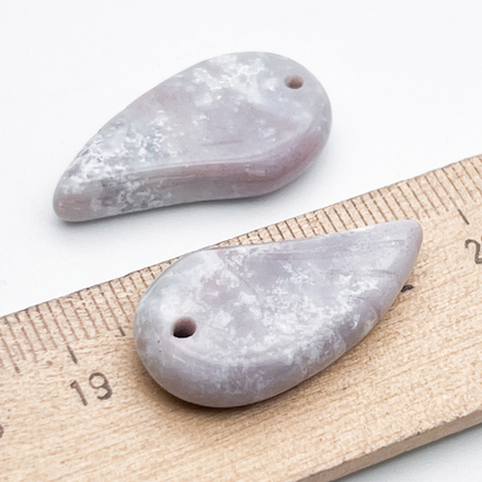 Подвеска Крыло, халцедон, размер 30*16 мм, цена за 1 шт