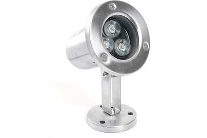 Cветильник-прожектор LED подводный LL-822, 3W, AC24V, низковольтный, 6400K, металлик, 80*80*130mm, IP68 Feron