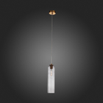SL1145.343.01 Светильник подвесной ST-Luce Латунь/Дымчатый E27 1*60W CALLANA