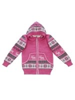 Кофта вязаная на молнии с капюшоном