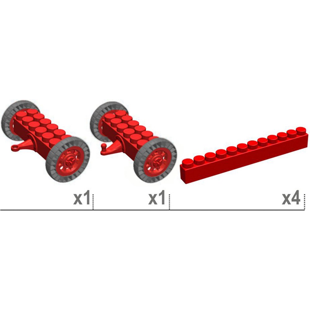 Подвижная платформа 35x20x16 см для конструктора 7,5"