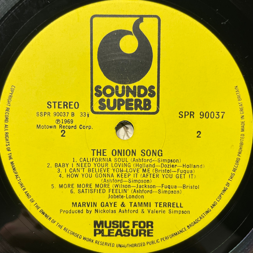 Marvin Gaye And Tammi Terrell ‎– The Onion Song (Англия 1974г.)