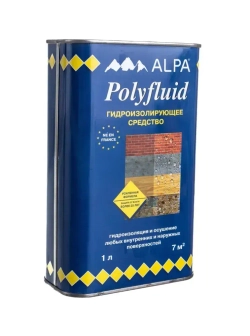 Средство гидроизолирующее Alpa Polyfluid 1 л.