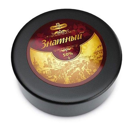 Сыр твердый "Знатный" 50% Здравушка-Милк