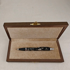 Ручка шариковая с ручной росписью Палех "Роскошный виноград" в футляре