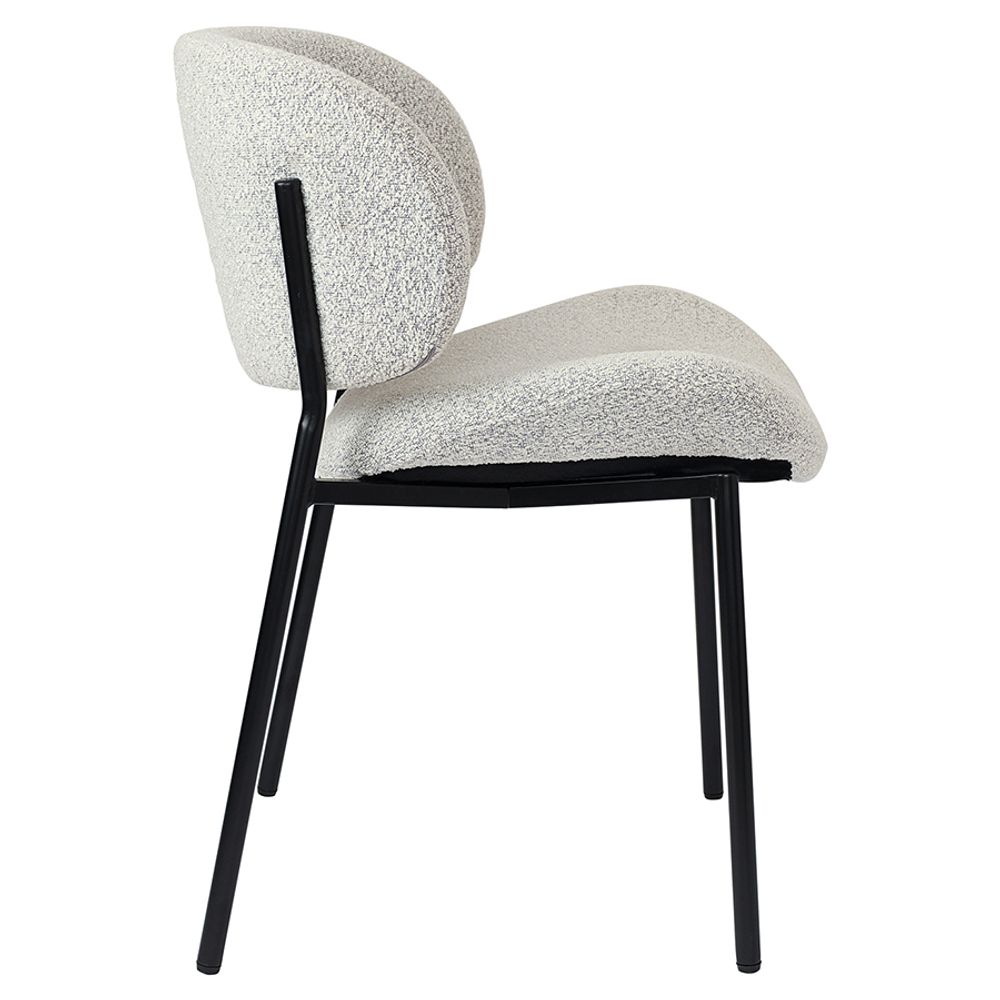 Стул Embrace, букле, светло-серый