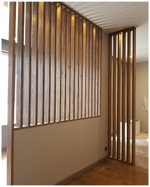 Декоративная перегородка на подиуме из Сосны 40х110мм