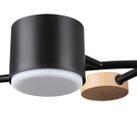 8194/5C COMFI LN25 261 черный, металл/дерево/пластик Потолочный светильник LED GX53 5*9W 220V CRYPTO