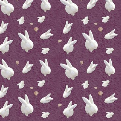 Зайка глянец и камушки ежевичный