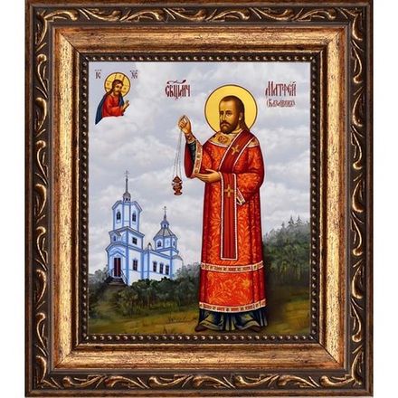 Матфей Казарин священномученик. Икона на холсте.