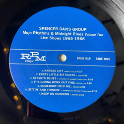 Винтажная виниловая пластинка LP The Spencer Davis Group Mojo Rhythms and Midnight Blues Volume Two Live Shows 1965-1966 (EU 2002)