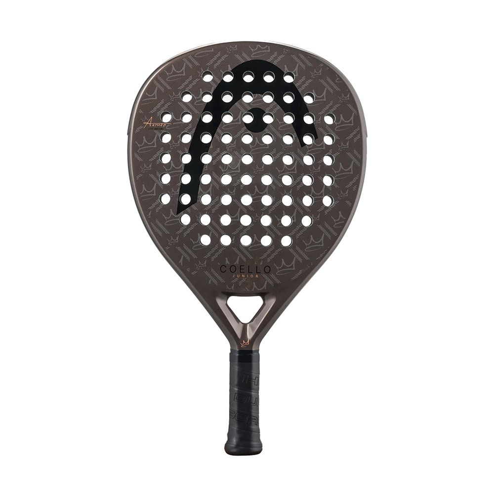 Ракетка для падела HEAD Coello Junior 2026, 226726, для начинающих, стекловолокно, серо-коричневый