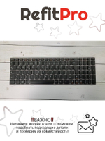 Клавиатура для ноутбука Lenovo Y570 раскладка - английская, без подсветки, черная (25011796), оригинал