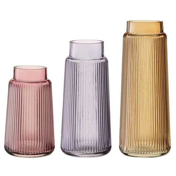 Ваза для цветов Noemi, 24 см, серая