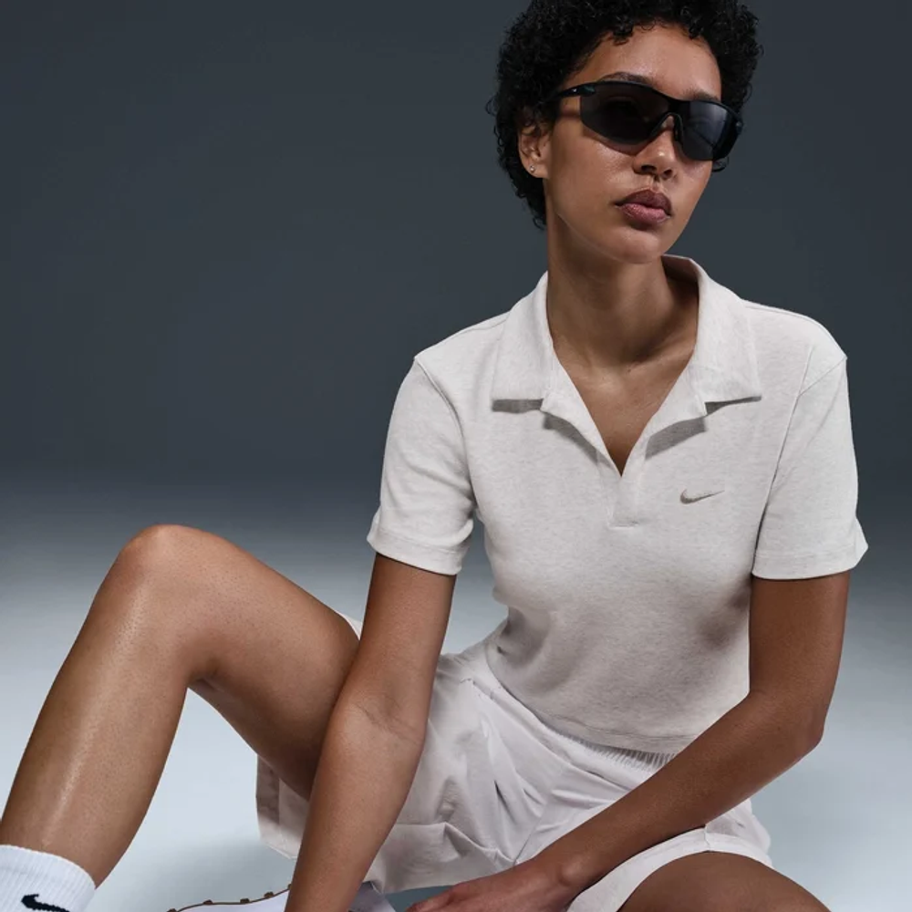 DV7884-051 Поло х/б Nike Sportswear ESSNTL SS POLO CRP TOP W
