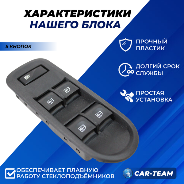 Блок управления передними и задними стеклоподъёмниками Лада Ларгус FL (с 2021 г.в)