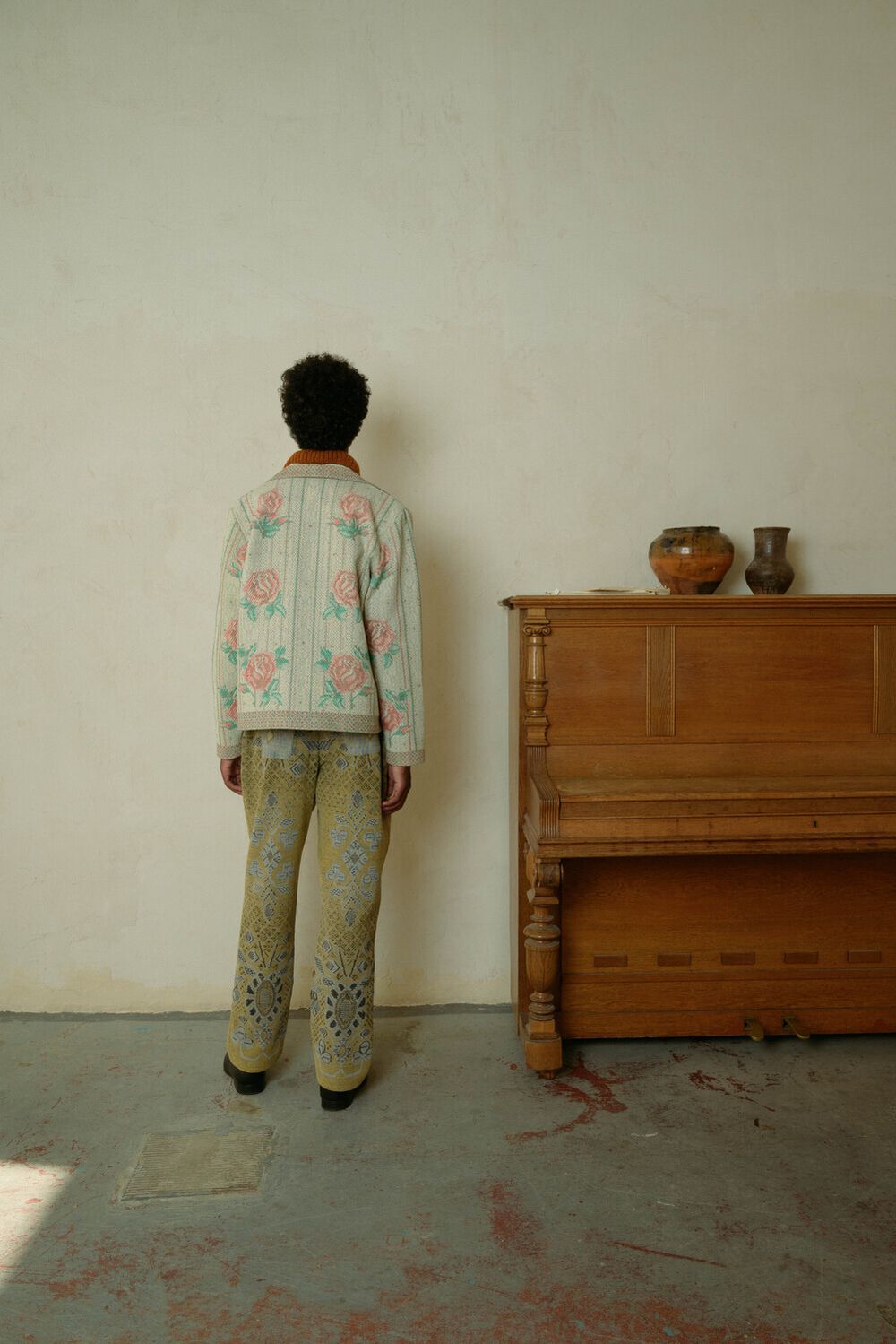 Куртка Soeurs с Красными Розами / Rose бежевая