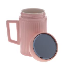 GAEM Кружка с крышкой, 400 мл, L11 W7,5 H13 см, 4в.