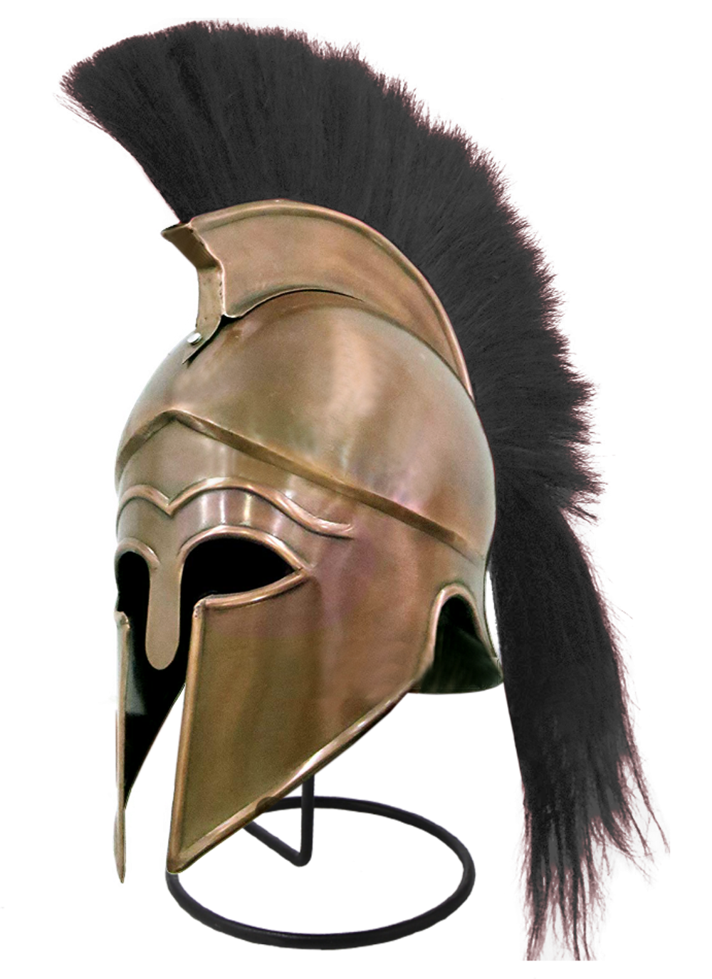 Nautical Шлем коринфский с черным плюмажем