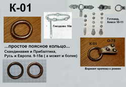 Простое разделительное кольцо на пояс.
