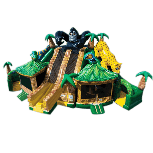 Коммерческий надувной батут "Тигры-обезьянки"