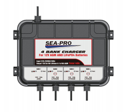 Зарядное устройство SEA-PRO ТЕ4-0273 (1х12В AGM, 3х12В LiFePo4)