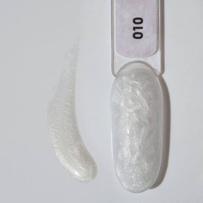 NR Гель-лак Pearl Print 010 Жемчужный белый, 10 мл