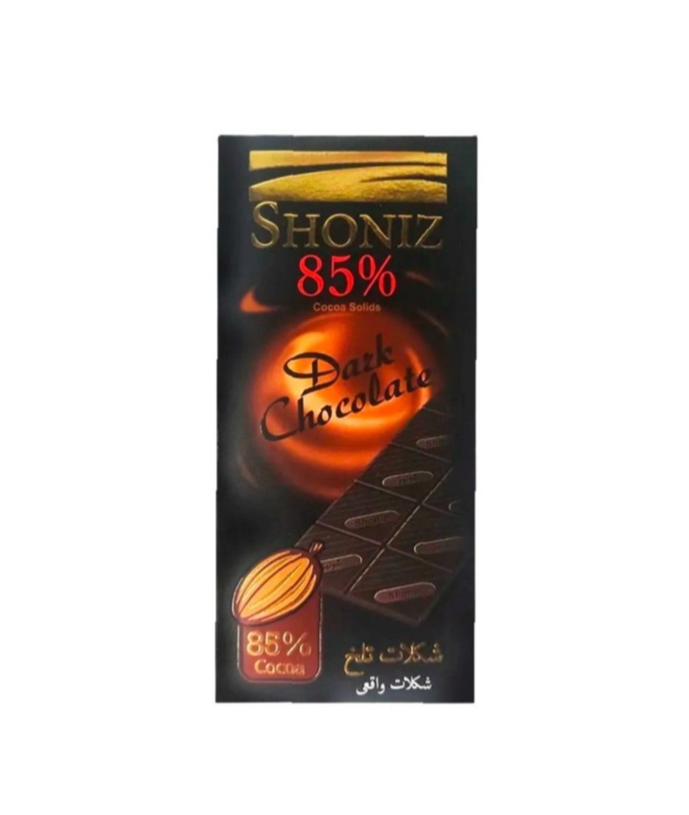 Шоколад PREMIUM DARK горький "Shoniz" Иран 85%, 100г