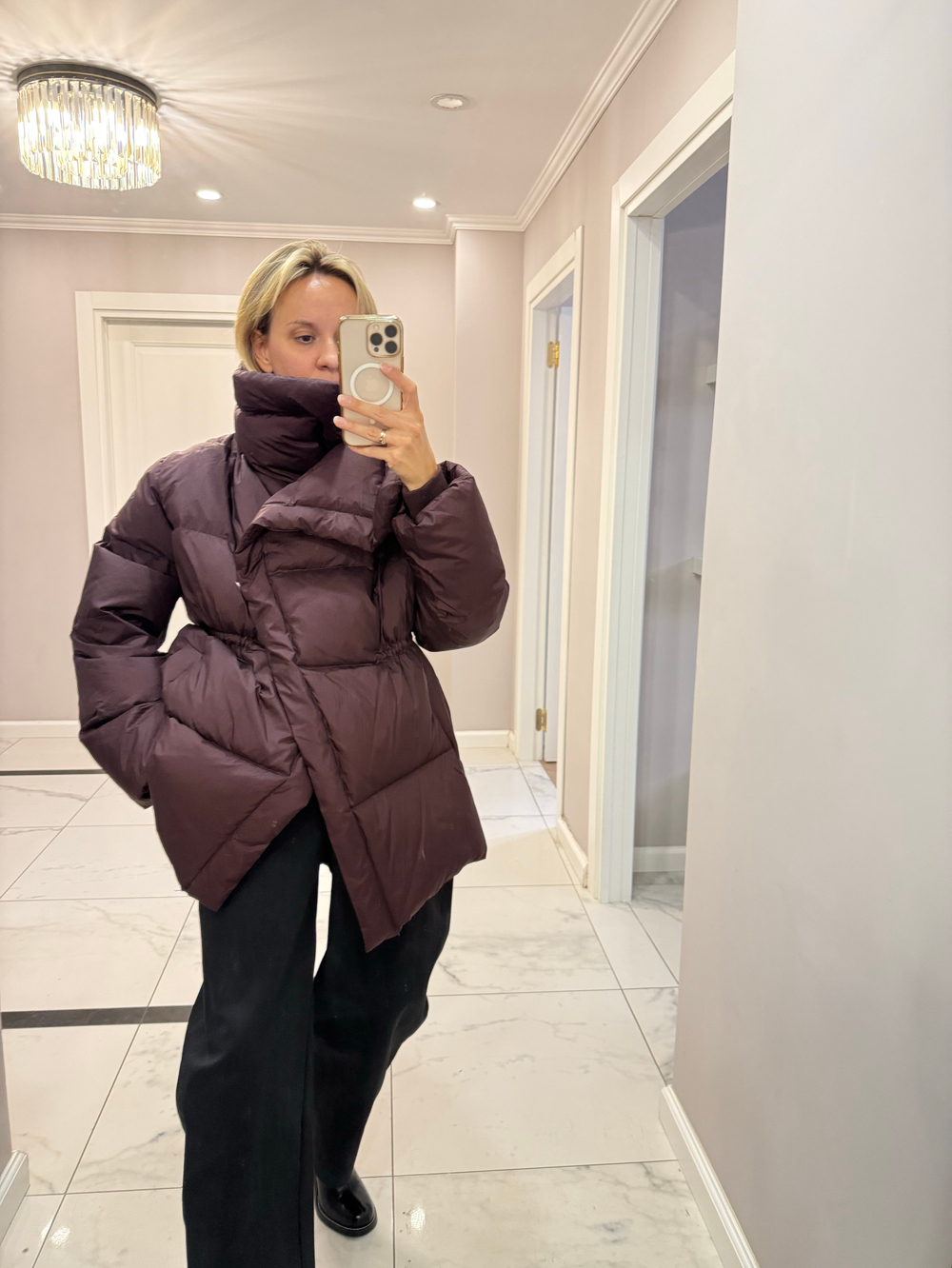 Пуховик на резинке REY