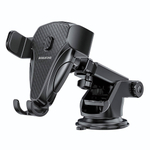 Держатель автомобильный Borofone BH38 зажимной, на присоске Black