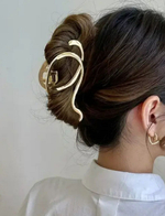 Заколка-краб "Петля". Усиленная. Цвет "Золото"