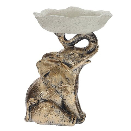 GAEM Фигурка декоративная "Слон" с подставкой д/мелочей, L12 W11 H16 см