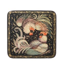 Народные промыслы ШК-45/ 2 Шкатулка «Бой петухов» Орлова