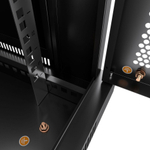 Шкаф настенный 19", 18U Cabeus SH-05F-18U60/60m-R-BK