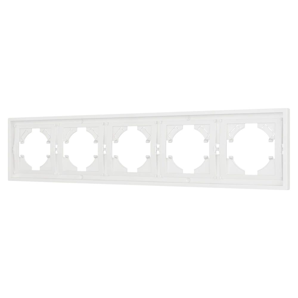 Рамка пластиковая FRM-TENDO-SFPL-5-WH (Arlight, Матовый белый) 054660
