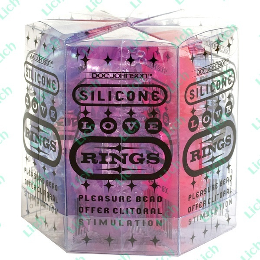 6 силиконовых эрекционных колец SILICONE LOVE RING